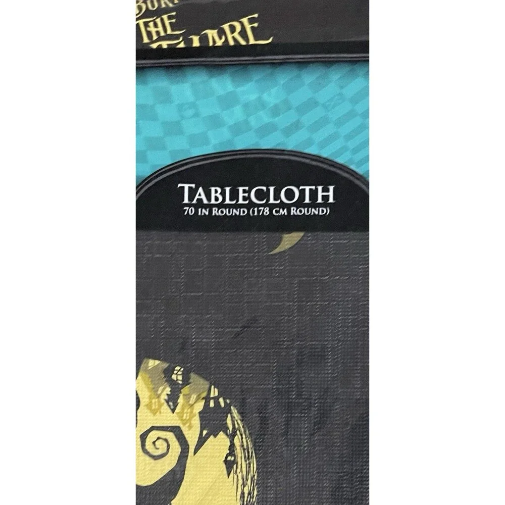 2 Disney Nightmare Before Christmas Tablecloths 70” Round And 60”X102” Rectangle